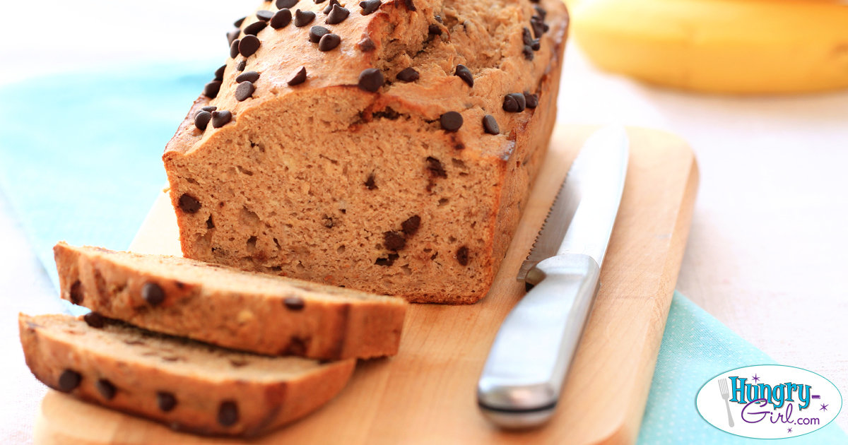 Healthy Chocolate Chip Banana Bread Recipe Hungry Girl
